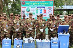 ‘প্লাস্টিককে না বলি’ উদ্যোগে আলীকদম জোনের পরিবেশবান্ধব পরিচ্ছন্নতা অভিযান