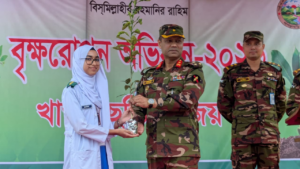 পরিবেশ, জীববৈচিত্র্য রক্ষা এবং সবুজায়ন সম্প্রসারণে খাগড়াছড়িতে ২০ লাখ বৃক্ষরোপণ করবে সেনাবাহিনী