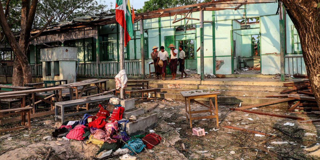 গৃহযুদ্ধ: ২০২৬-২৭ শিক্ষাবর্ষে মিয়ানমারে স্কুলবঞ্চিত ৬৩ লাখ শিশু