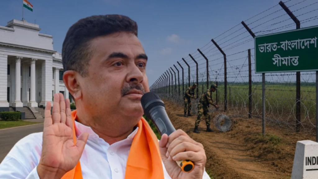 সীমান্তে বিএসএফকে জমি দিয়ে কৃষকদের বিক্ষোভের মুখে শুভেন্দু সরকার