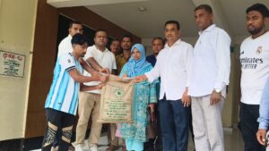 মাটিরাঙ্গায় ভারী বর্ষণে নদীগর্ভে বিলীন দুটি বসতঘর
