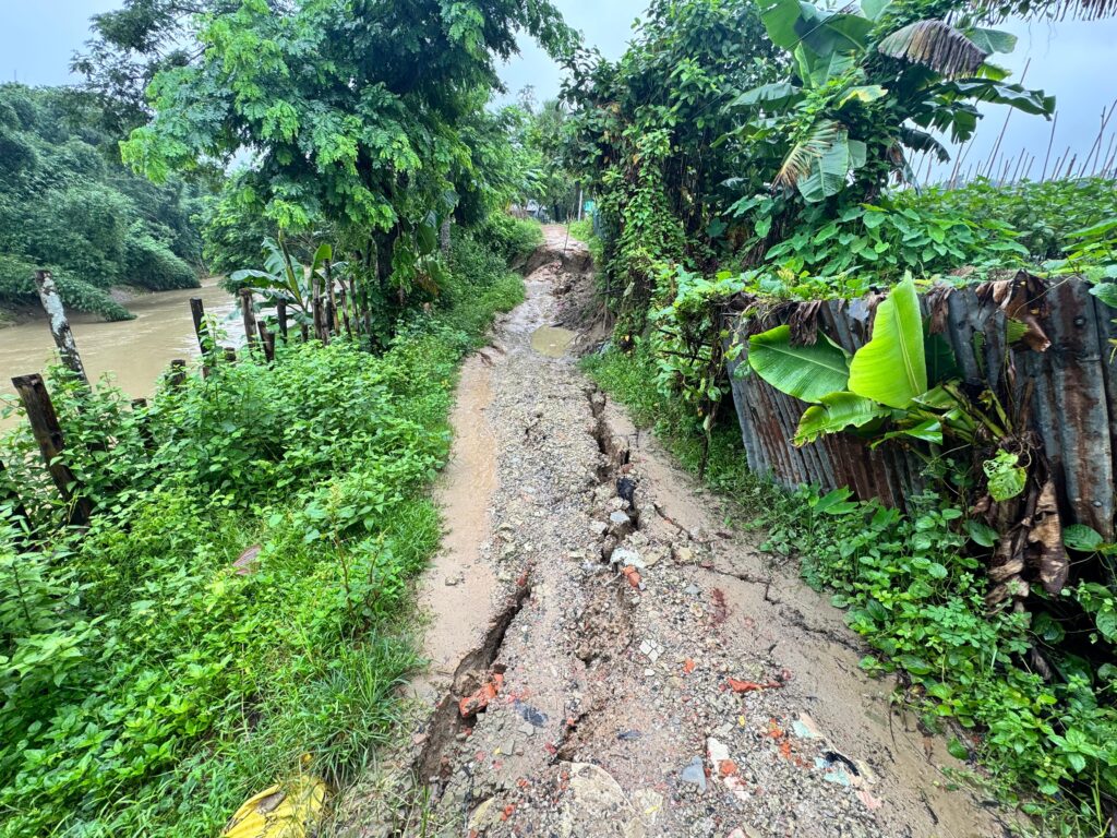 মাটিরাঙ্গায় বন্যার ক্ষতচিহ্ন: কৃষি ও অবকাঠামোয় ব্যাপক বিপর্যয়