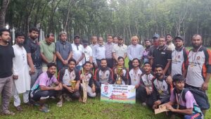 কাপ্তাইয়ে শহীদ ওয়াসিম আকরাম স্মৃতি ক্রিকেট টুর্নামেন্টের শিরোপা জিতল জায়েন্ট অব পাহাড়তলী