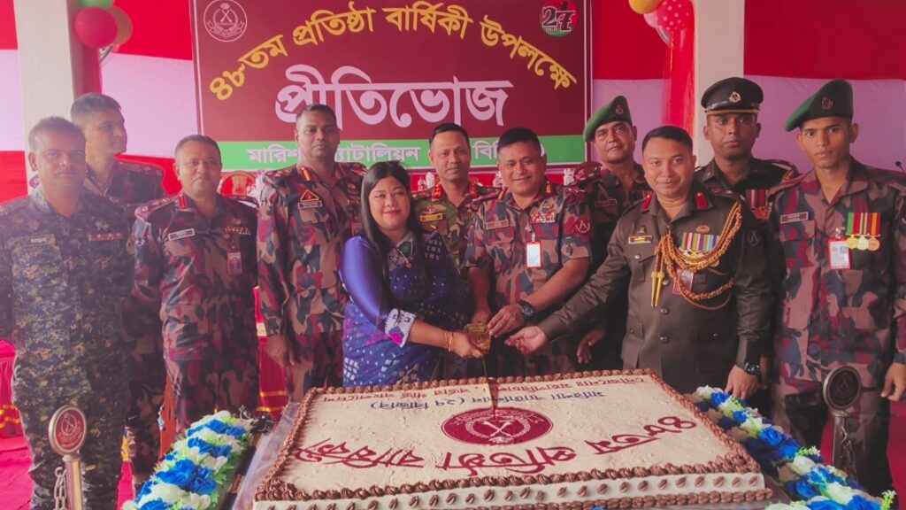 জাঁকজমকপূর্ণ আয়োজনে বাঘাইছড়িতে ২৭ বিজিবির ৪৮তম প্রতিষ্ঠাবার্ষিকী উদযাপন