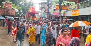 বর্ণাঢ্য আয়োজনে বান্দরবানে সমাপ্ত হলো সনাতন ধর্মাবলম্বীদের উল্টো রথযাত্রা