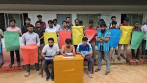 রাবিপ্রবির সাবেক ভিসি ও প্রকল্প পরিচালকের বিরুদ্ধে অনিয়মের অভিযোগ, শিক্ষার্থীদের মানববন্ধন