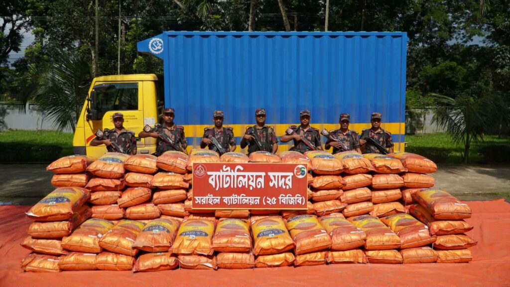 ব্রাহ্মণবাড়িয়ায় বিজিবির অভিযানে ৬ টন ভারতীয় জিরা জব্দ