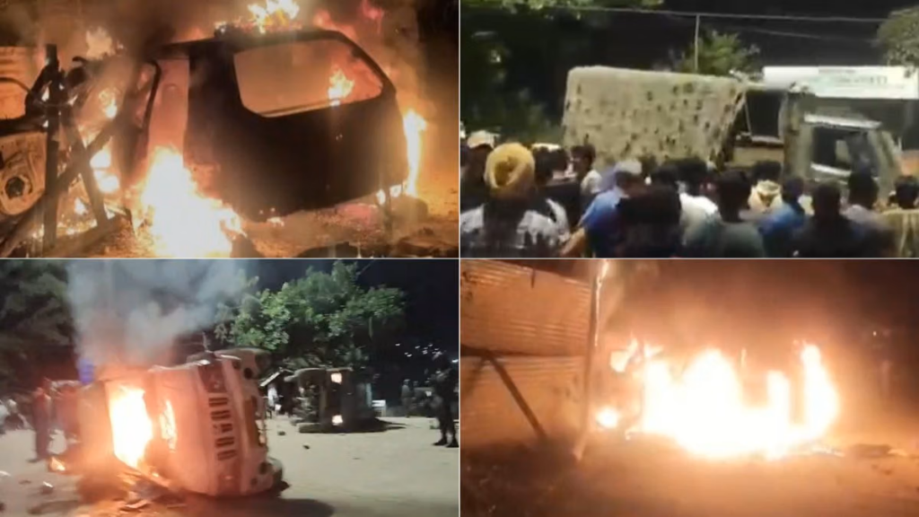 আসাম রাইফেলস ও নাগা আর্মিকে ঘিরে উত্তেজনা, নিরাপত্তা বাহিনীর গাড়িতে আগুন