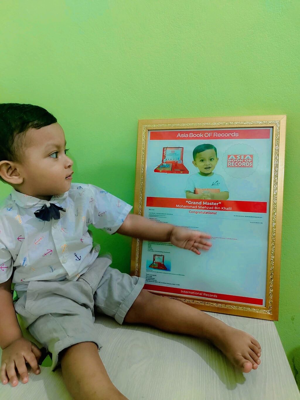 অসাধারণ অর্জন: গ্র্যান্ড মাস্টারের স্বীকৃতি পেল খাগড়াছড়ির ১৮ মাসের শেহেজাদ