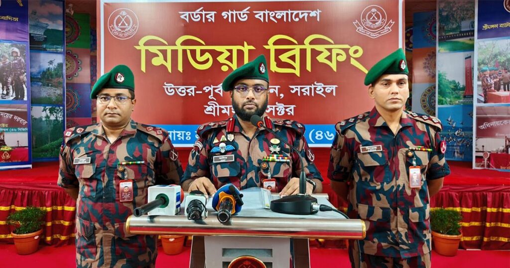 মৌলভীবাজারে সীমান্তে ৮ মাসে ৮৩০ কোটি টাকার চোরাচালান পণ্য জব্দ ও অস্ত্র-বিস্ফোরক উদ্ধার