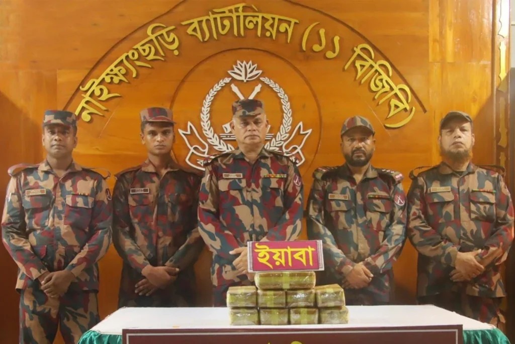 বান্দরবানের নাইক্ষ্যংছড়িতে বিজিবির অবিযানে ৯০ হাজার ইয়াবা জব্দ