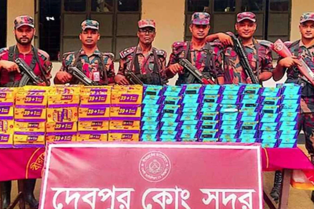 ফেনীতে ৬০ লাখ টাকার ভারতীয় পণ্য জব্দ