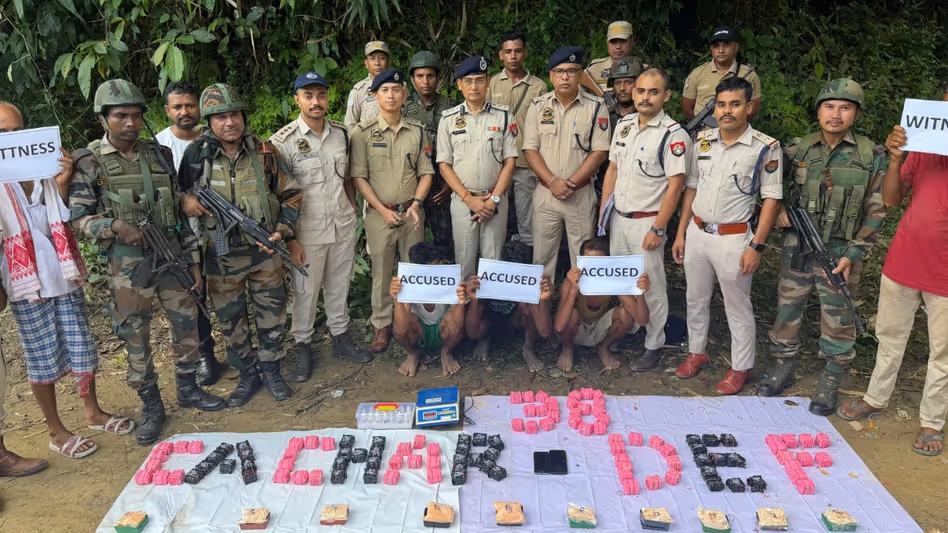আসামে ২৮ কোটি রুপি মূল্যের ইয়াবা ও হেরোইন জব্দ, আটক ৩