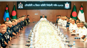 নৌ ও বিমান বাহিনী নির্বাচনী পর্ষদ-২০২৬ উদ্বোধন করলেন প্রধানমন্ত্রীপদোন্নতিতে রাজনৈতিক পছন্দ-অপছন্দের ঊর্ধ্বে থাকার নির্দেশ প্রধানমন্ত্রীর