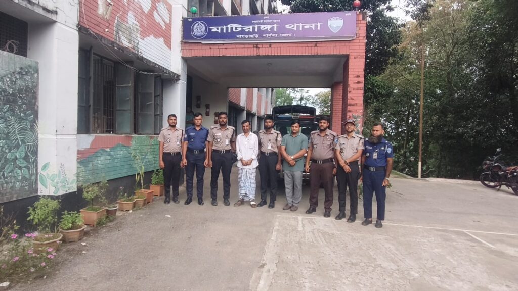মাটিরাঙ্গায় ২৪ ঘণ্টায় বিশেষ অভিযান, সাজা ও পরোয়ানাভুক্ত আসামিসহ গ্রেপ্তার ১০