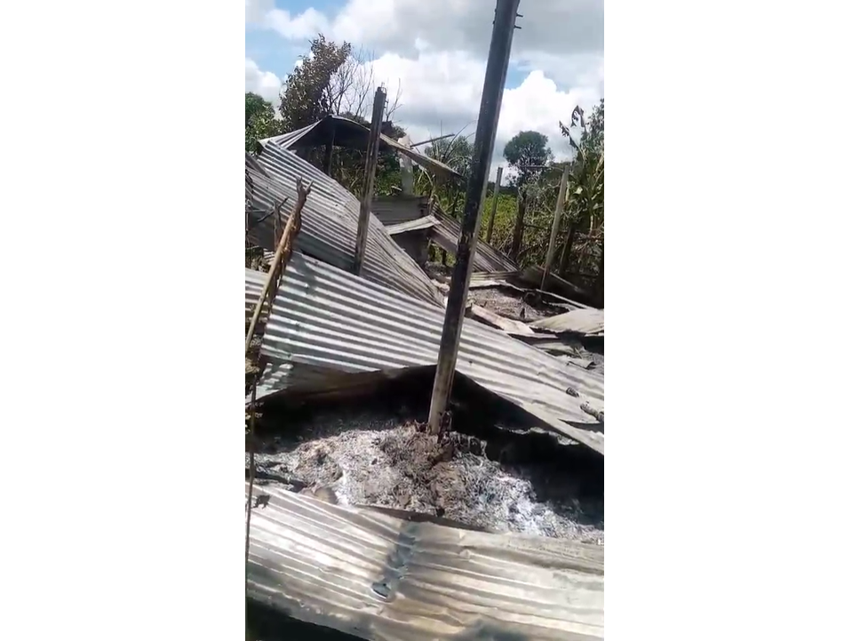 রামগড়ে ফের হতদিরদ্র বাঙালির বসতবাড়ি জ্বালিয়ে দিল ইউপিডিএফ সন্ত্রাসীরা