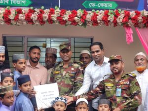 মহালছড়িতে সেনাবাহিনীর মানবিক ছোঁয়া, উদ্বোধন হলো নূরে মদিনা হাফিজিয়া মাদ্রাসা ও এতিমখানা