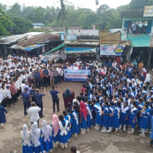 রাজস্থলীর বাঙ্গালহালিয়ায় মাদকবিরোধী র‍্যালি ও সমাবেশ
