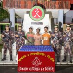 উত্তাল নাফ নদীতে বিজিবির দুঃসাহসিক অভিযান, ১ লাখ ৯০ হাজার ইয়াবাসহ তিন পাচারকারী আটক
