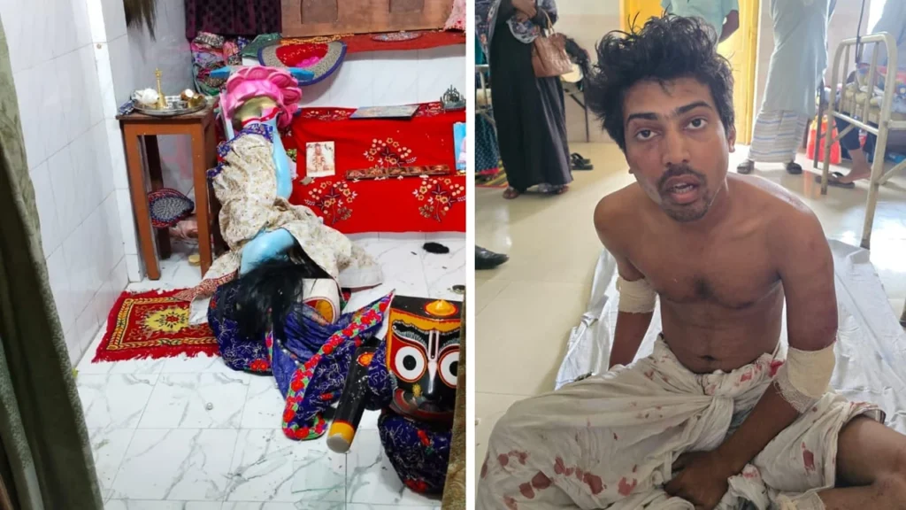 পাবনায় ইস্কন মন্দিরে প্রতিমা ভাঙচুর, হাতেনাতে আটক সনাতনী শিক্ষার্থী