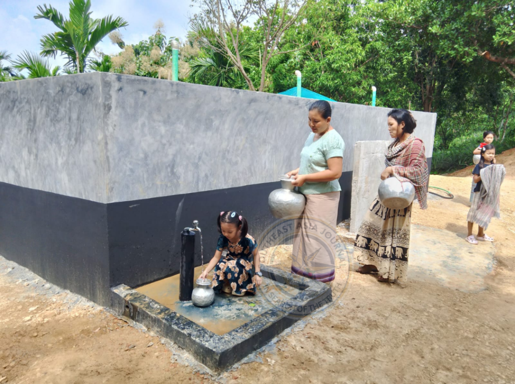 বেথেলপাড়ায় ৬ শতাধিক মানুষের পানির সংকট নিরসনে সেনাবাহিনীর ১ লাখ লিটারের ওয়াটার রিজার্ভার