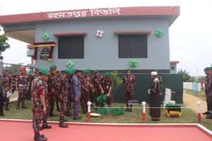 সীমান্ত সুরক্ষায় আরও এক ধাপ এগোল বিজিবি, রামগড় ব্যাটালিয়ন আওতাধীন রহমতপুর বিওপি উদ্বোধন