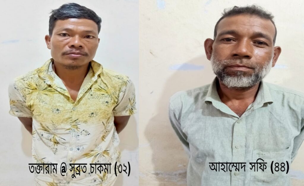 কাপ্তাই লেকে ডাকাতি: দুই ডাকাত গ্রেপ্তার, উদ্ধার লুণ্ঠিত টাকার ব্যাগ