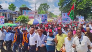 বাঘাইছড়িতে জেলা পরিষদের নবনিযুক্ত চেয়ারম্যান ও সদস্যকে বিএনপির বর্ণাঢ্য সংবর্ধনা