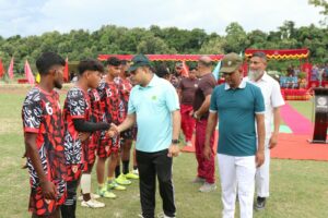 যুবসমাজকে খেলাধুলায় ফেরাতে বিজিবির উদ্যোগ, বরকলে জোন কাপ ফুটবল টুর্নামেন্ট শুরু