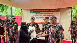 ঘুমধুমে ৩৪ বিজিবির ফ্রি মেডিকেল ক্যাম্প, চিকিৎসা পেল ৩৩০ অসহায় মানুষ