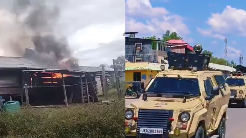 মণিপুরে ফের নাগা-কুকি সংঘাতে বিদ্যুৎকর্মী নিহত, জ্বলল একাধিক গ্রাম