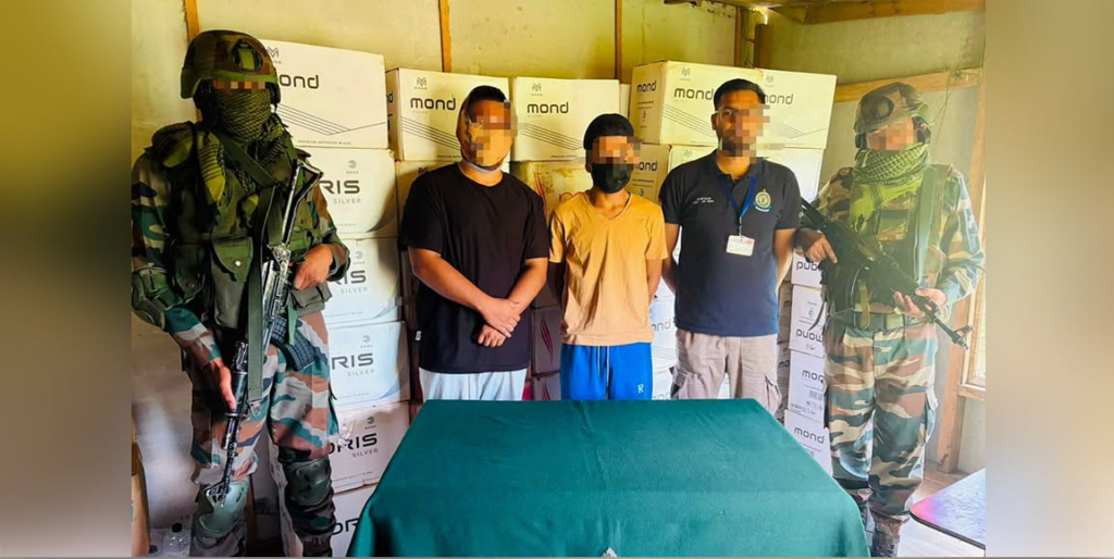 মিজোরামে ১ কোটি রুপির বিদেশি সিগারেট জব্দ, বাংলাদেশে পাচারের সন্দেহ