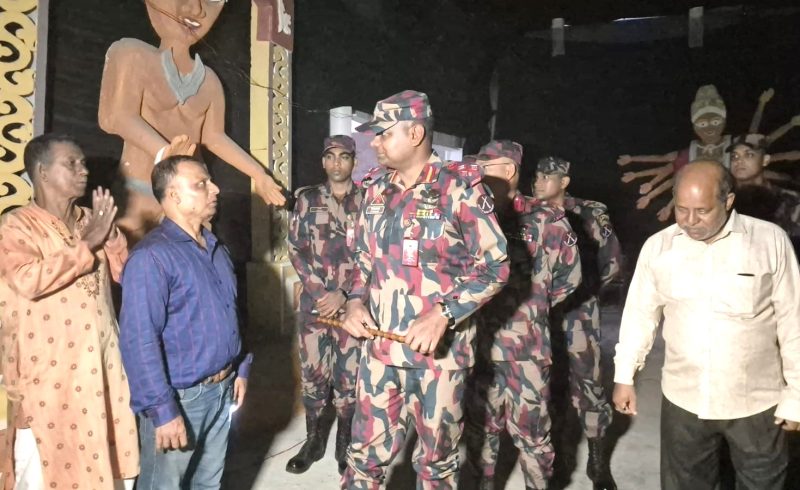 খাগড়াছড়িতে দুর্গাপূজার নিরাপত্তায় ২২ মণ্ডপে ৬ প্লাটুন বিজিবি মোতায়েন