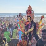 সৈকতপাড়ে সম্প্রীতির মিলনমেলা, শেষ হল দেশের সবচেয়ে বড় প্রতিমা বিসর্জন