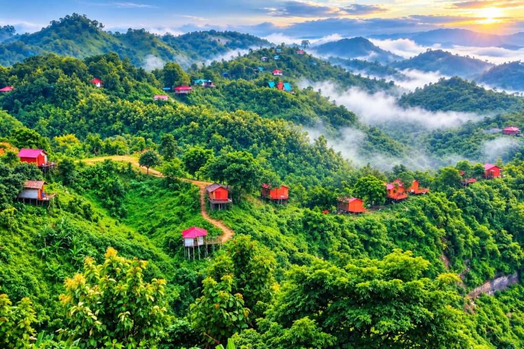 লামার মিরিঞ্জায় পর্যটনের হাতছানি, উন্নত সড়ক ও নিরাপত্তার দাবি ট্যুরিস্ট ব্যবসায়ীদের