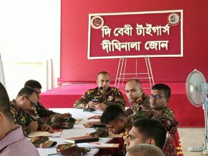দীঘিনালায় দুর্গাপূজার নিরাপত্তা নিয়ে সেনাবাহিনীর মতবিনিময় সভা
