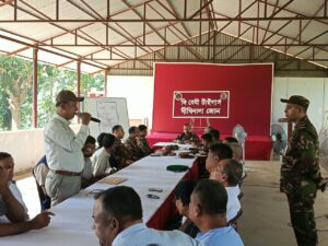 দীঘিনালায় দুর্গাপূজার নিরাপত্তা নিয়ে সেনাবাহিনীর মতবিনিময় সভা