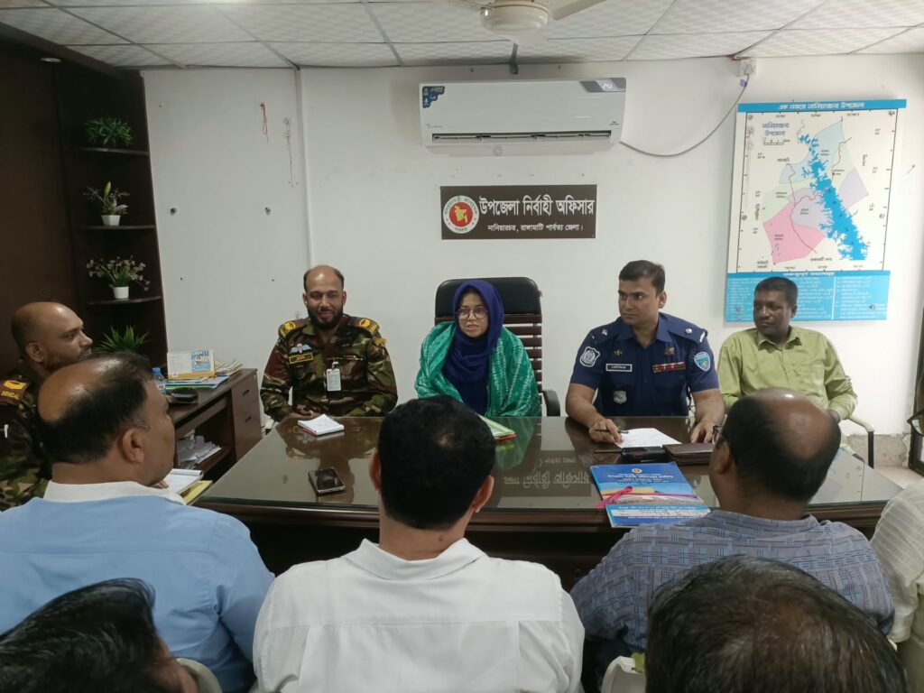 নানিয়ারচরে শারদীয় দুর্গাপূজা উদযাপন উপলক্ষে প্রস্তুতি সভা অনুষ্ঠিত