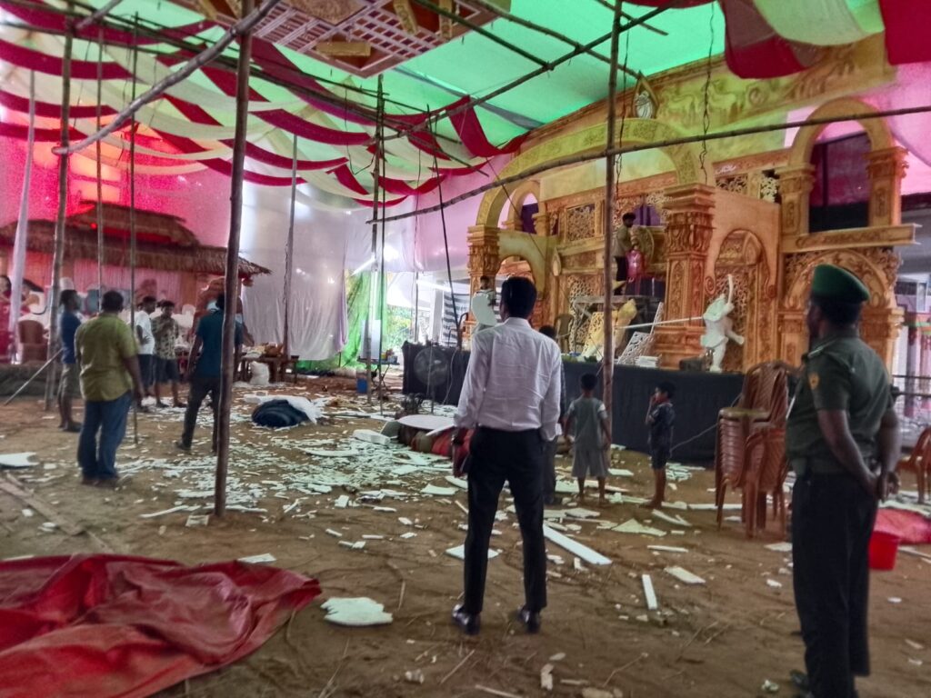 মহালছড়িতে দুটি পূজামণ্ডপ পরিদর্শন করলেন নবাগত ইউএনও শিবু দাস
