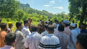 টেকনাফের রঙ্গিখালী ও বড় ডেইলে সেনা ক্যাম্প স্থাপনের সম্ভাব্য স্থান পরিদর্শন