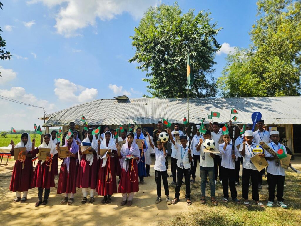 শিক্ষার মানোন্নয়ন ও খেলাধুলার প্রসারে শিক্ষার্থীদের পাশে লক্ষ্মীছড়ি জোন