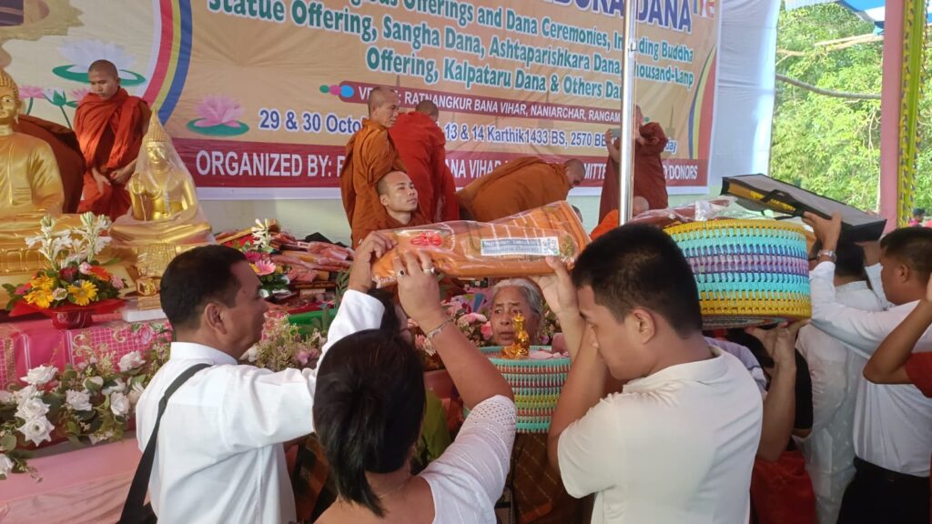 নানিয়ারচরে দুই দিনব্যাপী ২৮তম কঠিন চীবর দান উৎসব সম্পন্ন