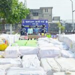 নারায়ণগঞ্জে কোস্ট গার্ডের অভিযানে বিপুল পরিমাণ ভারতীয় পণ্য জব্দ